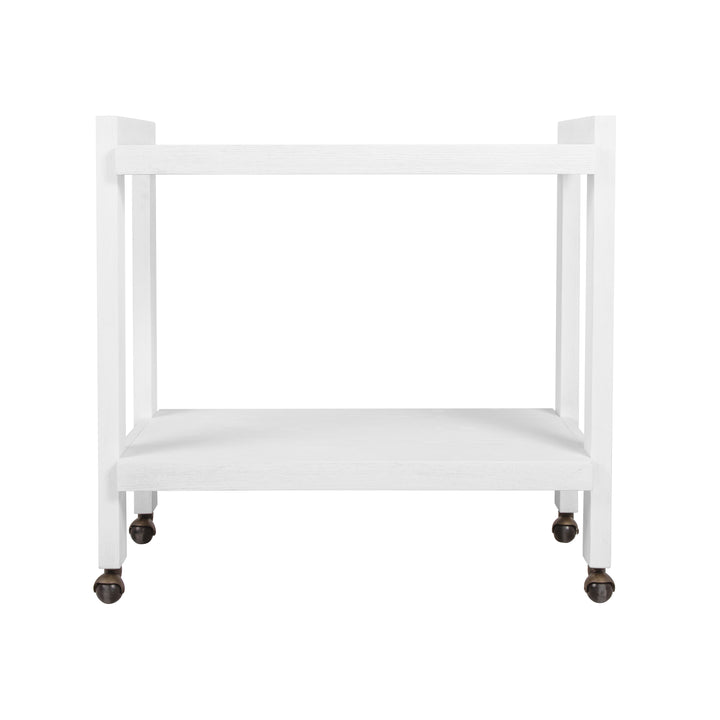Minimalist Bar Cart In White Washed Oak - ROCKWELL WWO