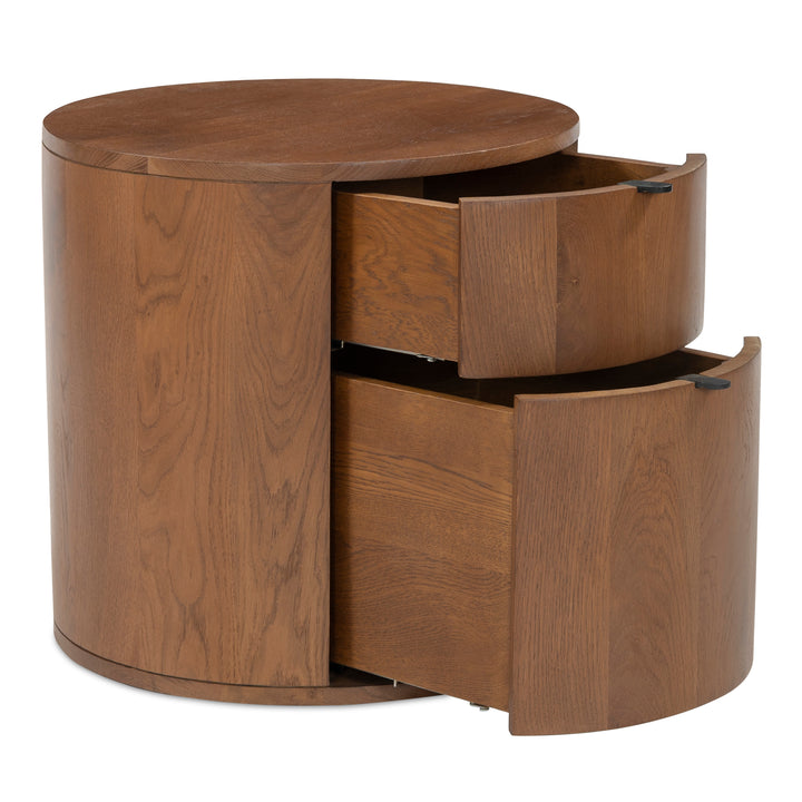 American Home Furniture Moe's Home Collection Theo Two Drawer Nightstand