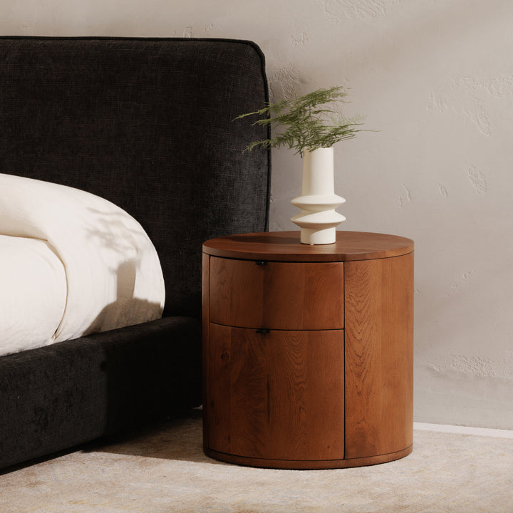 American Home Furniture Moe's Home Collection Theo Two Drawer Nightstand
