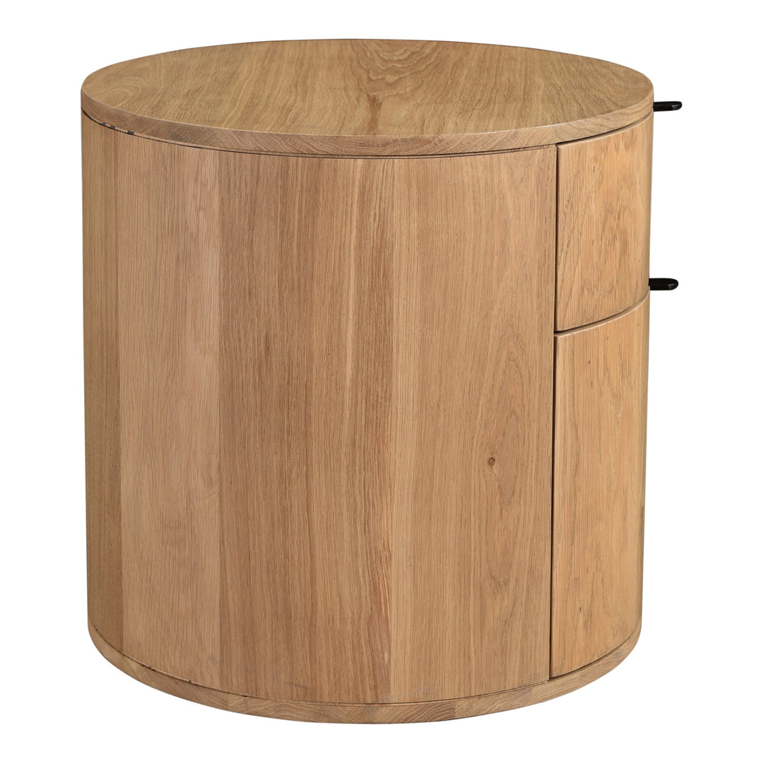 Theo Two Drawer Nightstand Natural