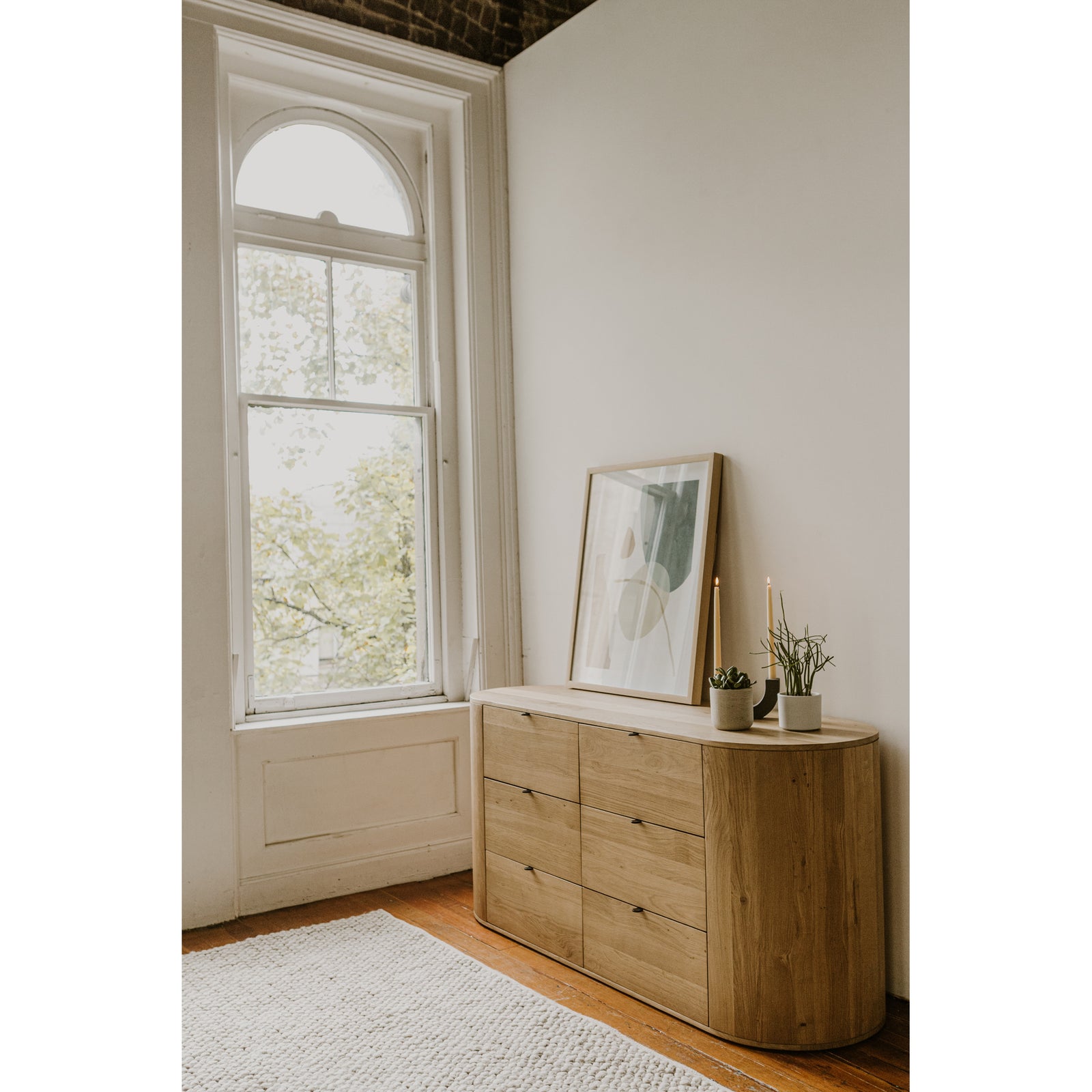 Moe's Home Collection - Theo 6 Drawer Dresser Natural - RP-1013-24 | American Home Furniture