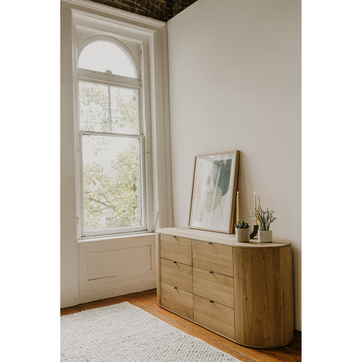 Moe's Home Collection - Theo 6 Drawer Dresser Natural - RP-1013-24 | American Home Furniture