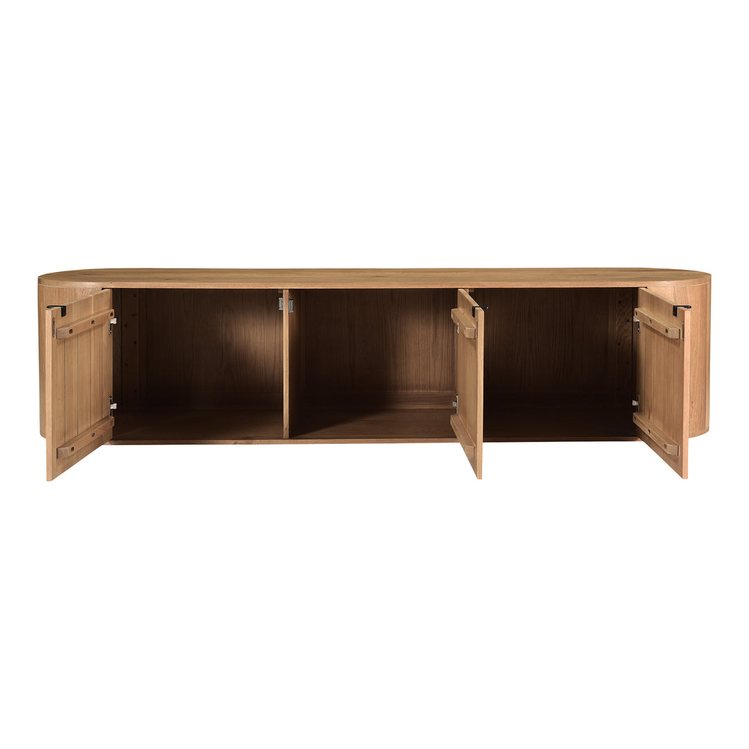 Moe's Home Collection - Theo Media Bench Natural - RP-1054-24 | American Home Furniture