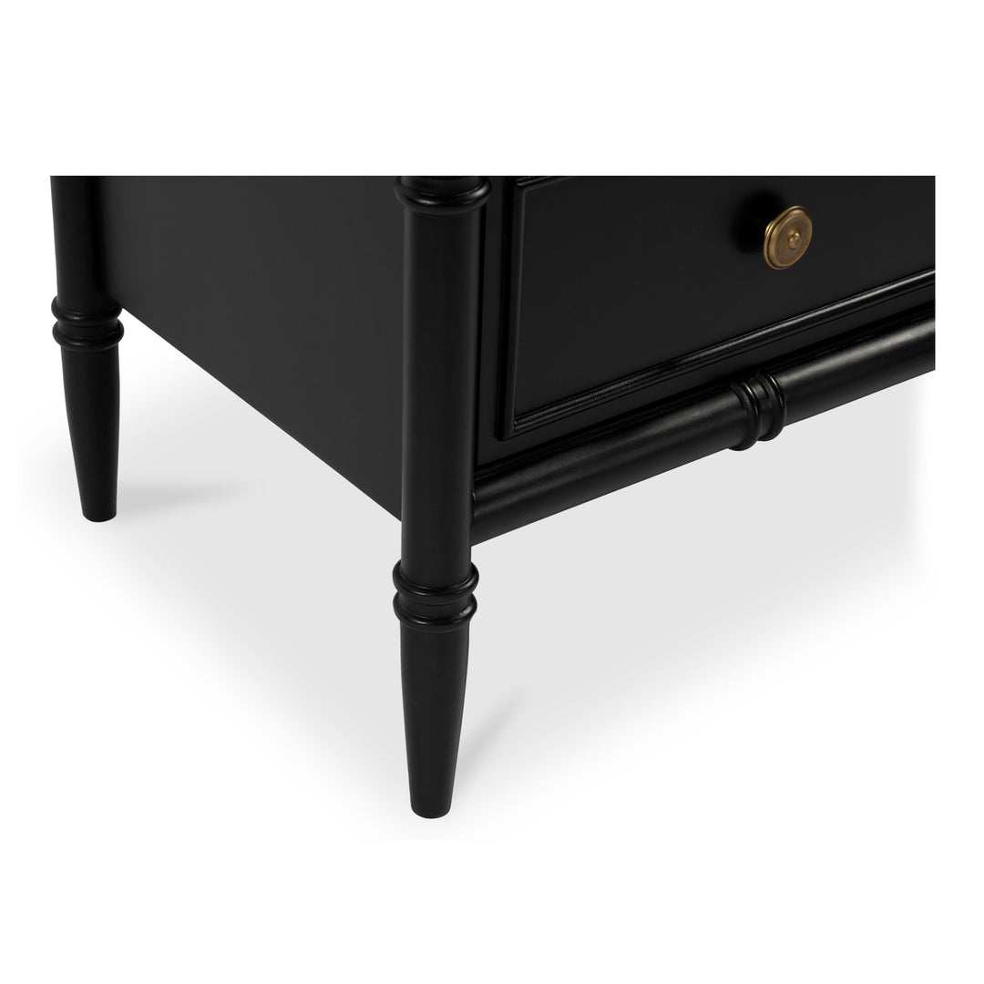Moe's Home Collection - Eleanor 5 Drawer Chest Black - RP-1060-02 | American Home Furniture