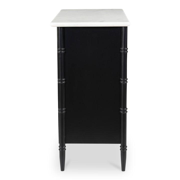 Moe's Home Collection - Eleanor 5 Drawer Chest Black - RP-1060-02 | American Home Furniture