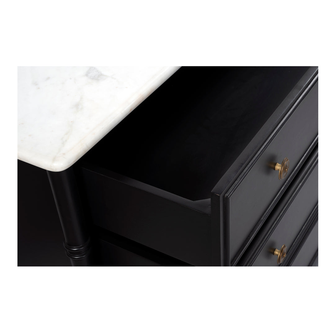 Moe's Home Collection - Eleanor 6 Drawer Dresser Black - RP-1061-02 | American Home Furniture