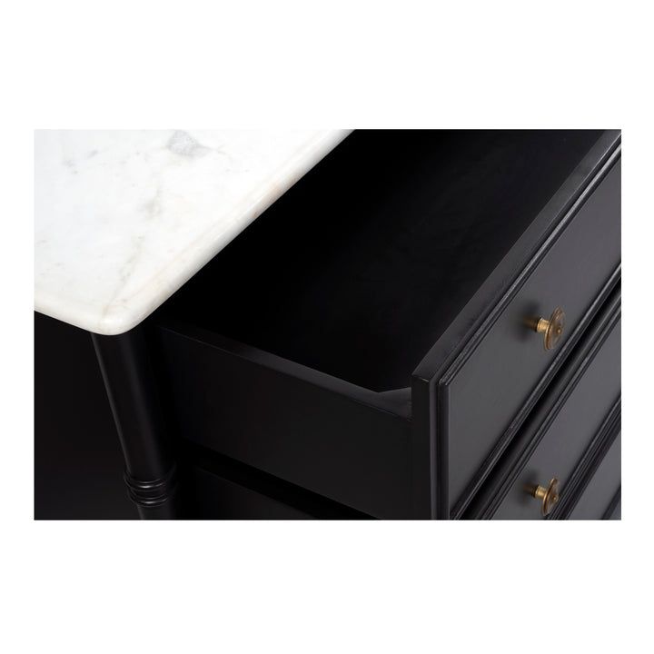 Moe's Home Collection - Eleanor 6 Drawer Dresser Black - RP-1061-02 | American Home Furniture