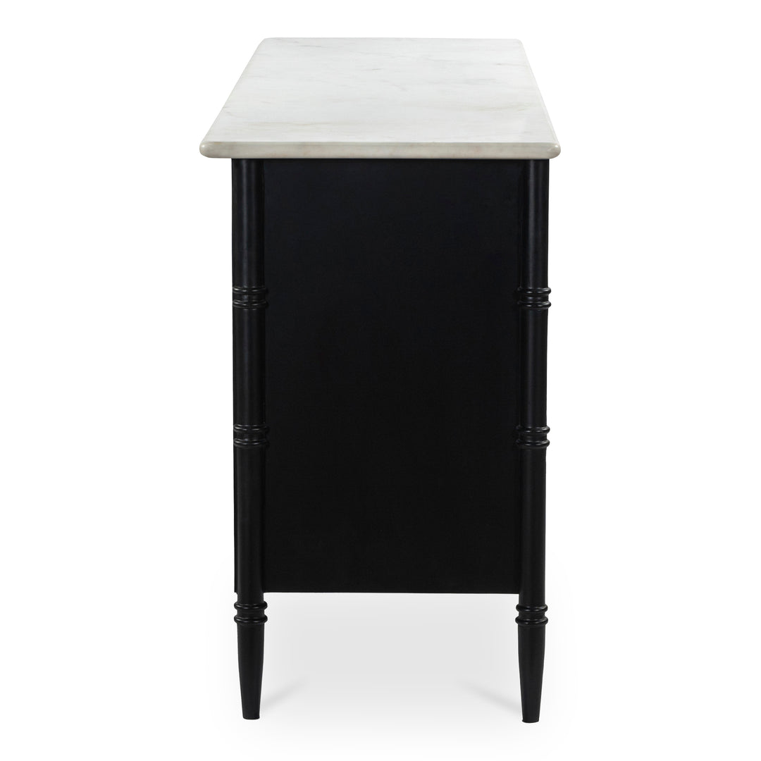 Moe's Home Collection - Eleanor 6 Drawer Dresser Black - RP-1061-02 | American Home Furniture