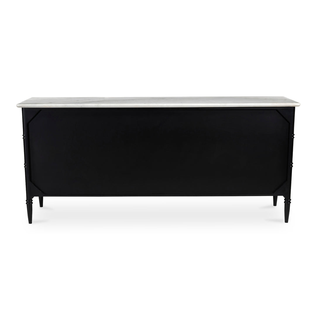 Moe's Home Collection - Eleanor 6 Drawer Dresser Black - RP-1061-02 | American Home Furniture