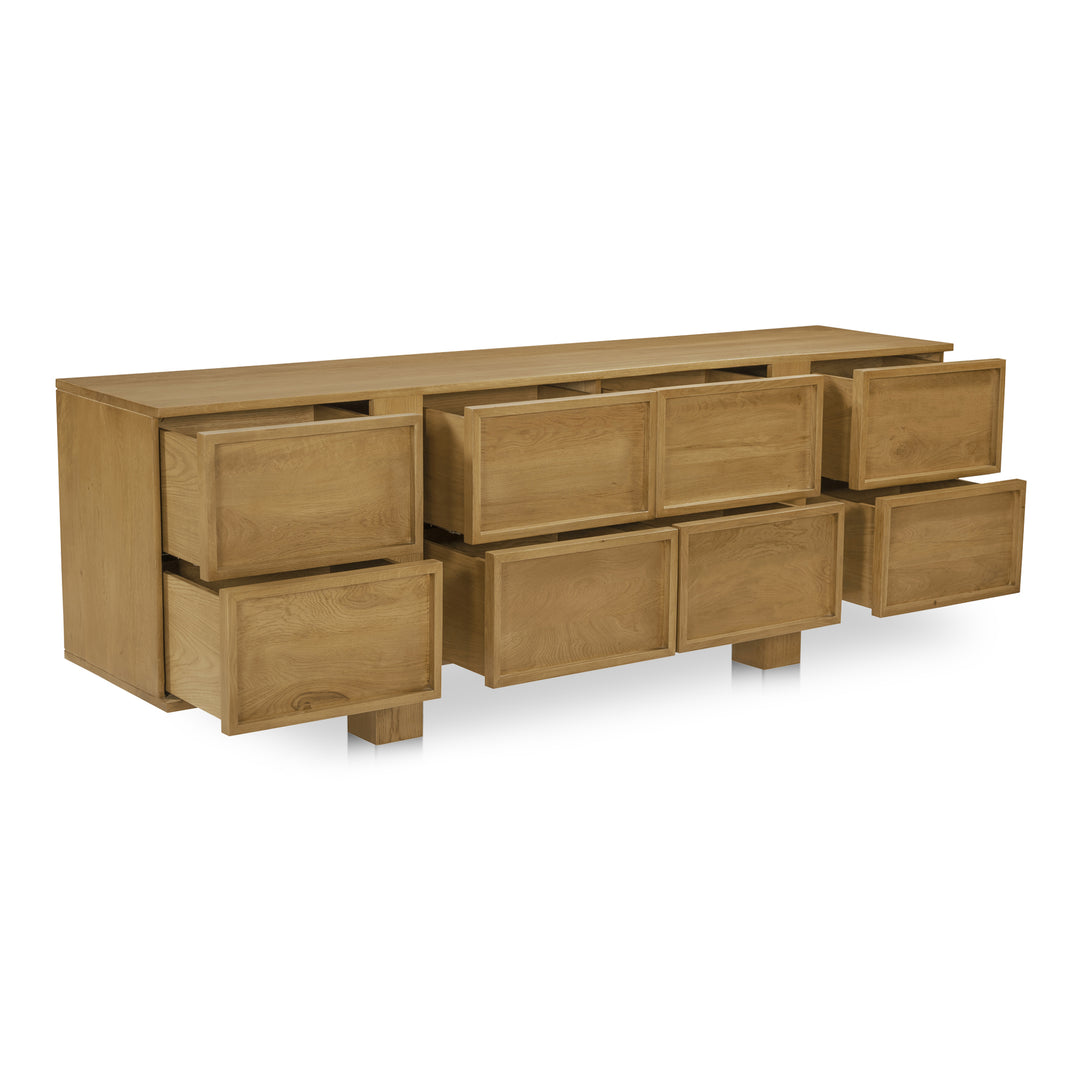 Moe's Home Collection - Henley 8 Drawer Dresser Brown - RP-1065-03 | American Home Furniture