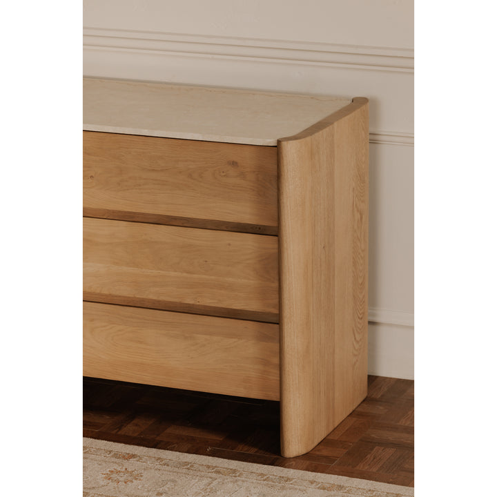 Moe's Home Collection - Lane 6 Drawer Dresser Natural - RP-1069-24 | American Home Furniture