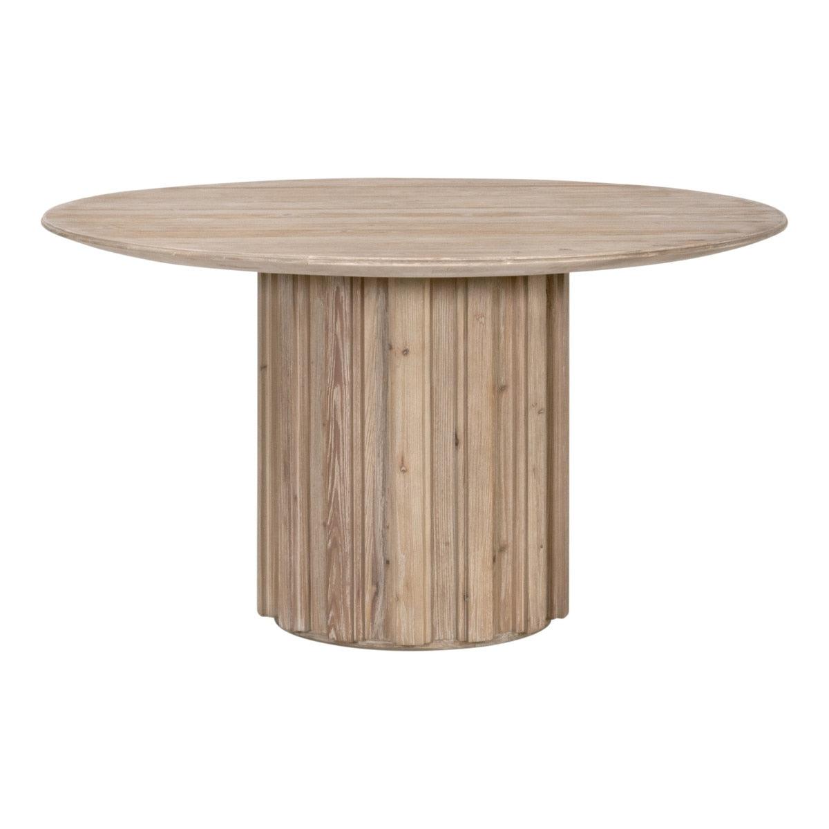 Essentials For Living - Roma 54" Round Dining Table - 8103.SGRY-PNE | American Home Furniture
