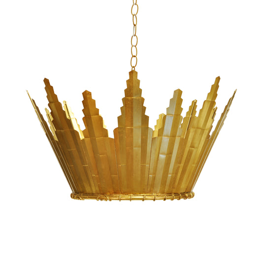 Sunburst Chandelier In Gold Leaf
 - SANTORINI G
