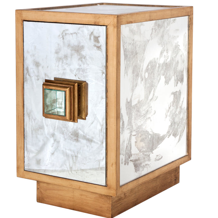 Ant Mir & Gold Lf One Dr Cabinet - SAVANNAH G