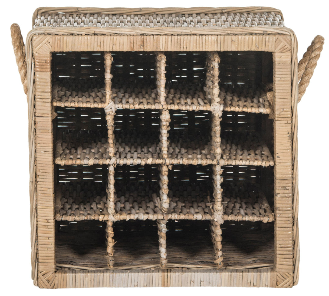 Aziza 16 Bottle Wicker Wine Rack