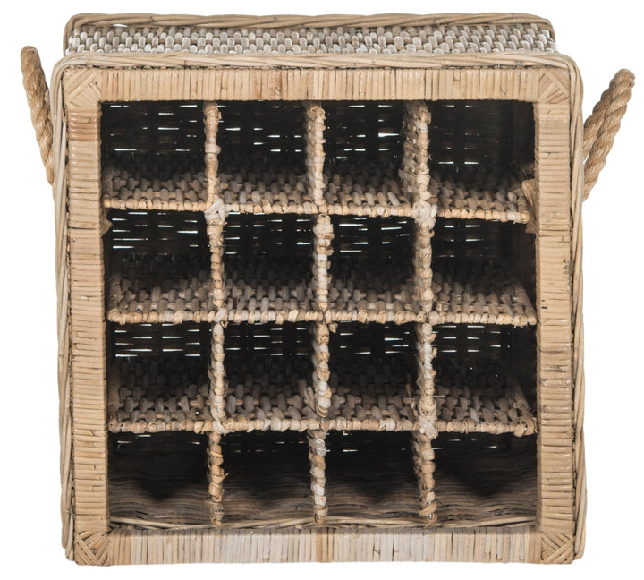 Aziza 16 Bottle Wicker Wine Rack