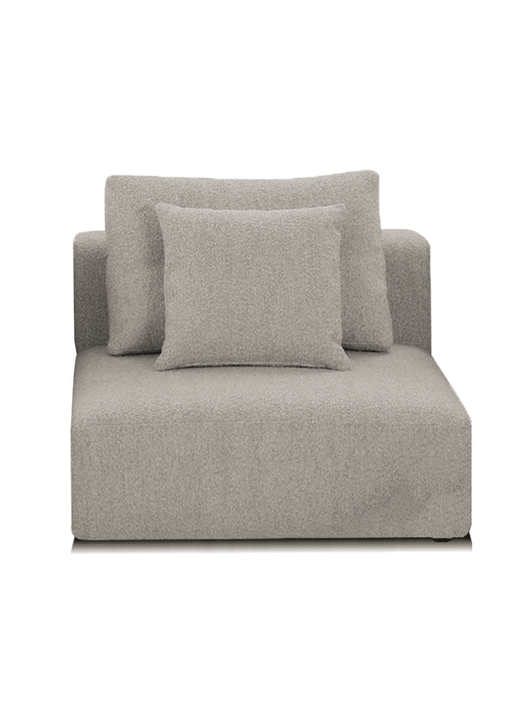 Birch Beige Base/ Bone Rib Weave Cushion Fabric