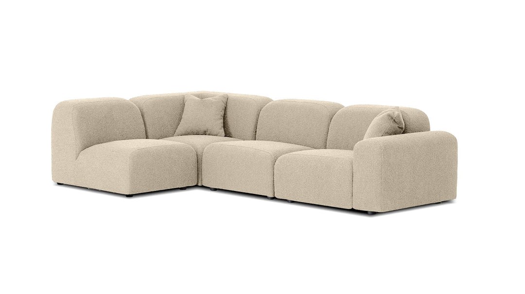 American Home Furniture | Mobital - ARCOS Sectional 4-Piece (Chair RAF+ 2x Armless+ Corner)