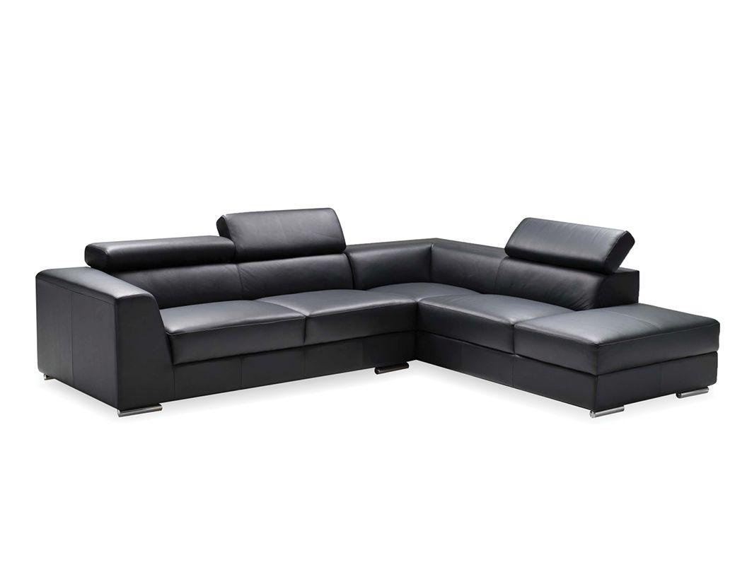 Mobital ICON Sectional RSF Chaise Adjustable Headreat / Polished Steel Legs SOFAS + SECTIONALS