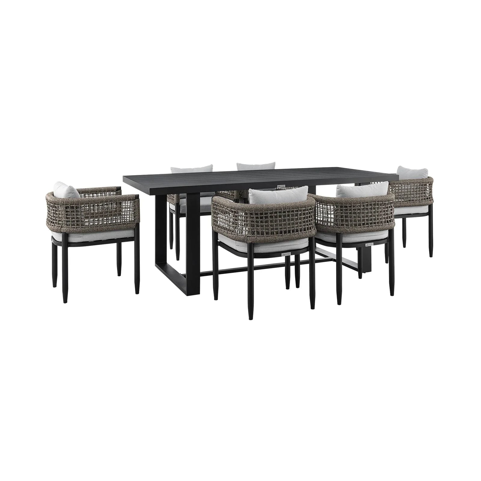 American Home Furniture Armen Living Alegria Outdoor Patio 7-Piece Dining Table Set