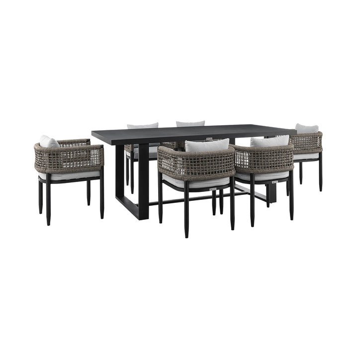Alegria Outdoor Patio 7-Piece Dining Table Set