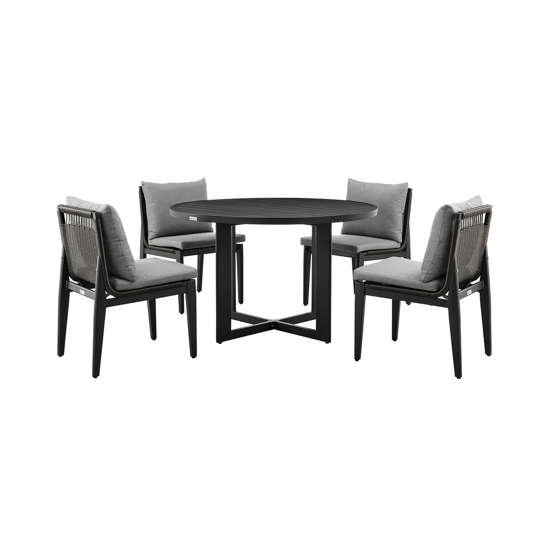 American Home Furniture Armen Living Grand Outdoor Patio 7-Piece Dining Table Set