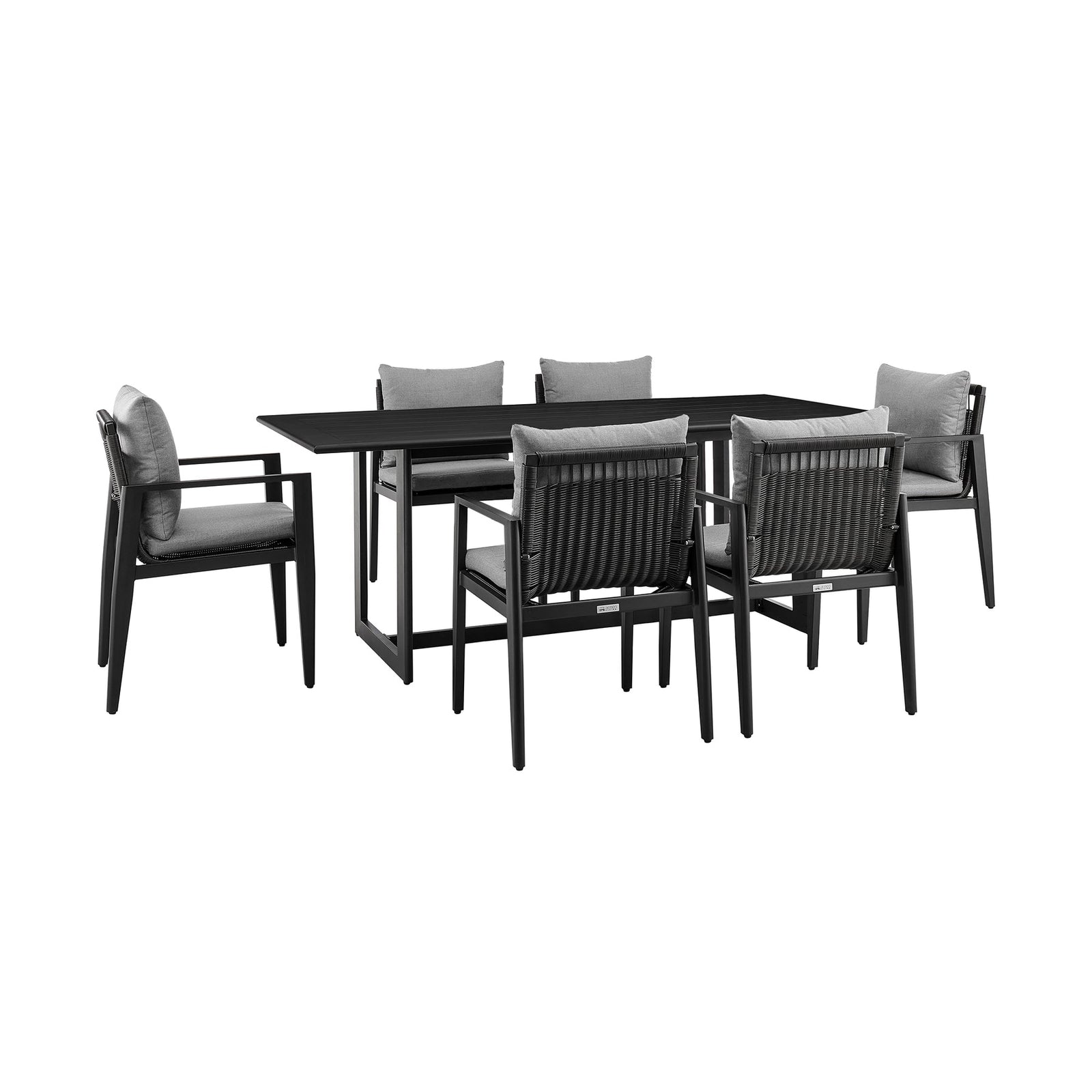 American Home Furniture Armen Living Cayman Outdoor Round Dining Table