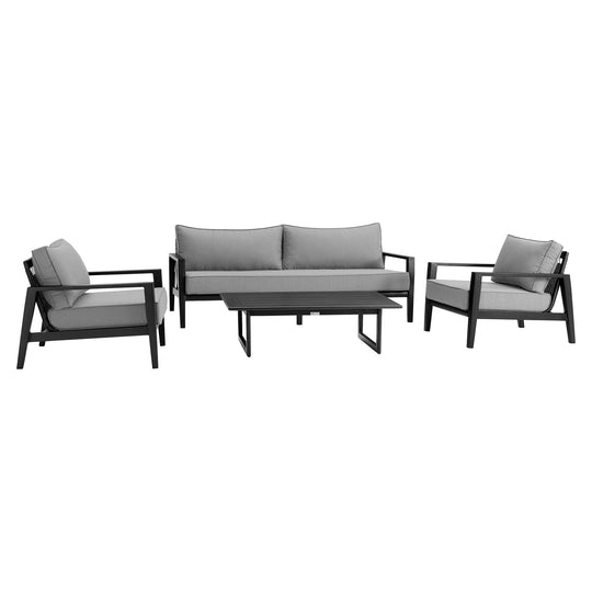 American Home Furniture Armen Living Cayman 5 Piece Outdoor Seating Set