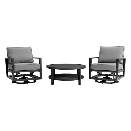 American Home Furniture Armen Living Cayman 4 Piece Outdoor Seating Set