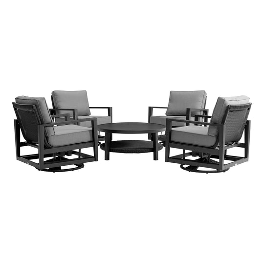 American Home Furniture Armen Living Cayman Outdoor Barstool Set of 2