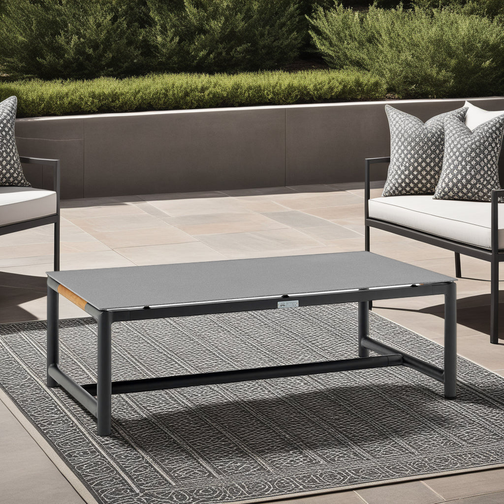 American Home Furniture Armen Living Crown Outdoor Coffee Table