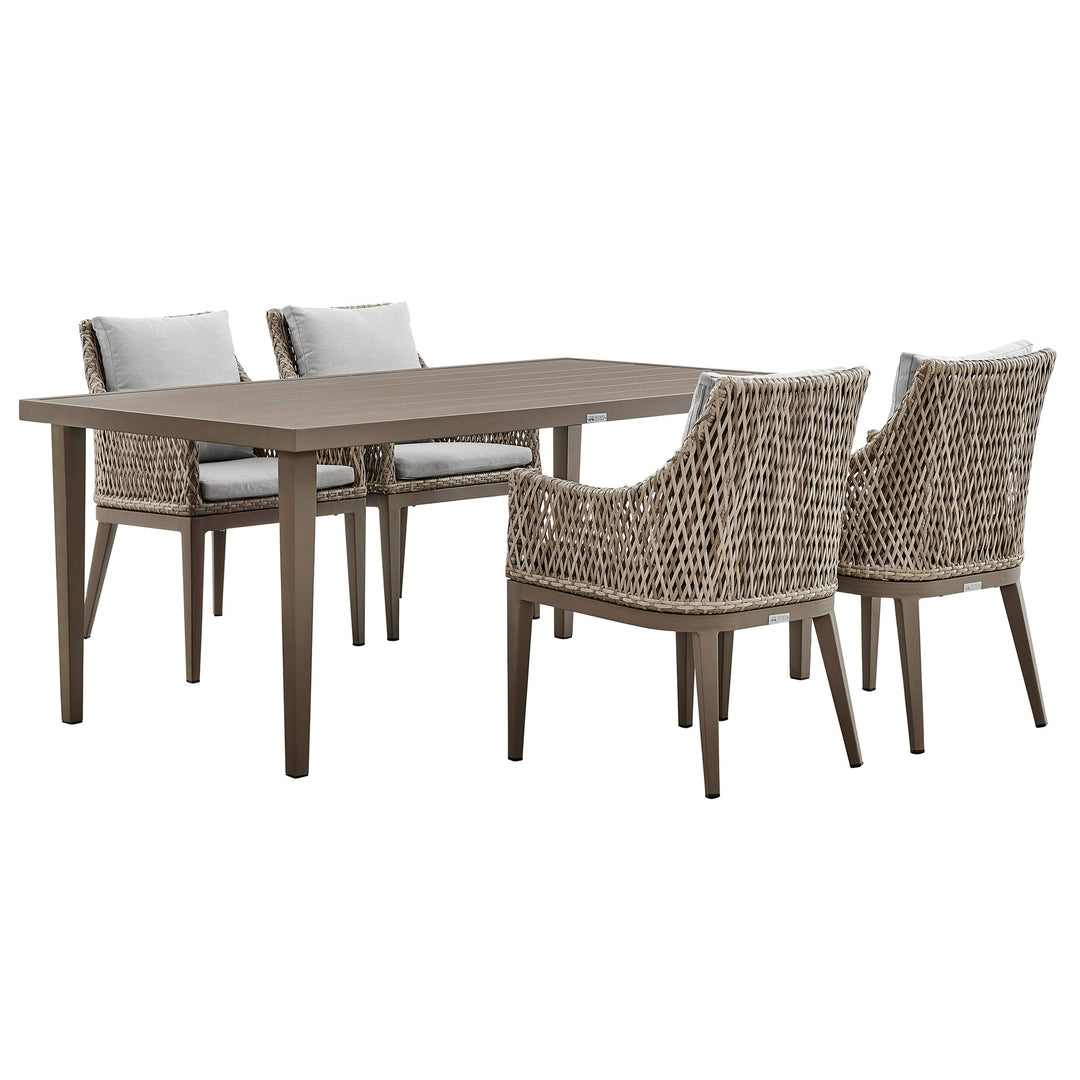 American Home Furniture Armen Living Silvana 7 Piece Outdoor Dining Set