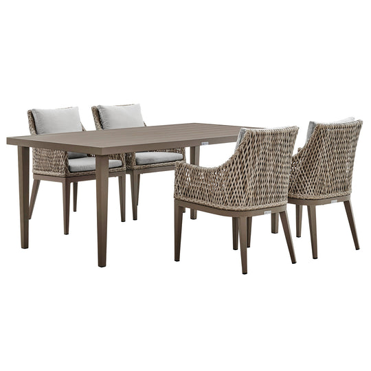 American Home Furniture Armen Living Silvana 7 Piece Outdoor Dining Set