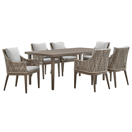 American Home Furniture Armen Living Silvana Outdoor Dining Chair Set of 2