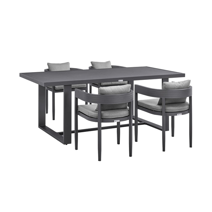 American Home Furniture Armen Living Menorca Outdoor Patio 7-Piece Dining Table Set