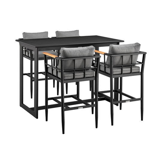 American Home Furniture Armen Living Palma Outdoor Barstool Set of 2