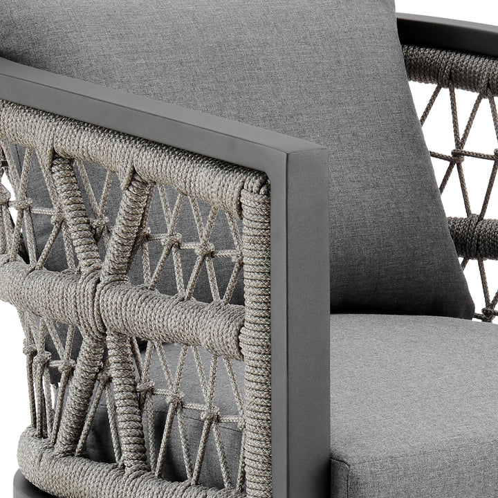 American Home Furniture Armen Living Zella Outdoor Patio 5 Piece Dining Set