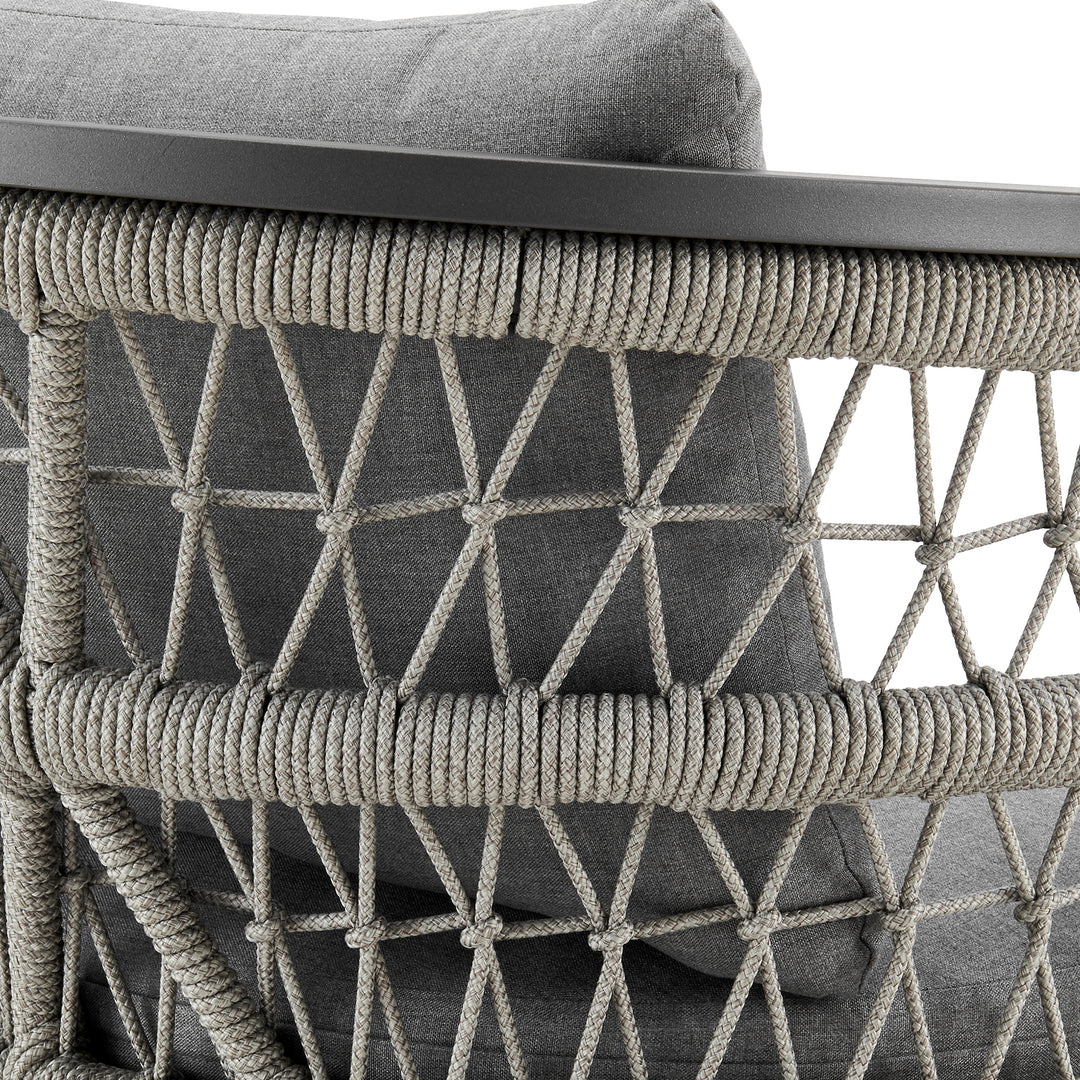 American Home Furniture Armen Living Zella Outdoor Patio 5 Piece Dining Set