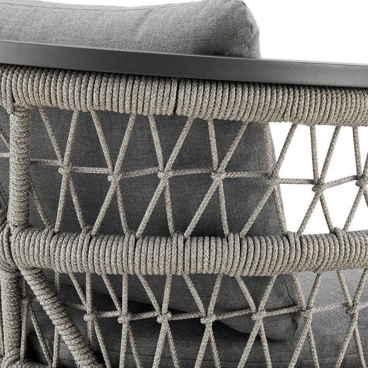 American Home Furniture Armen Living Zella Outdoor Patio 5 Piece Dining Set