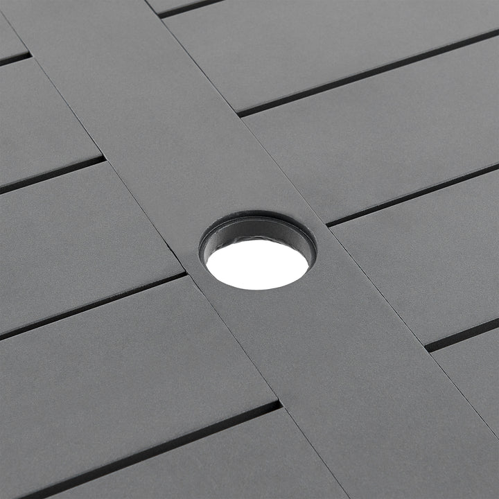 American Home Furniture Armen Living Zella Outdoor Patio 5 Piece Dining Set