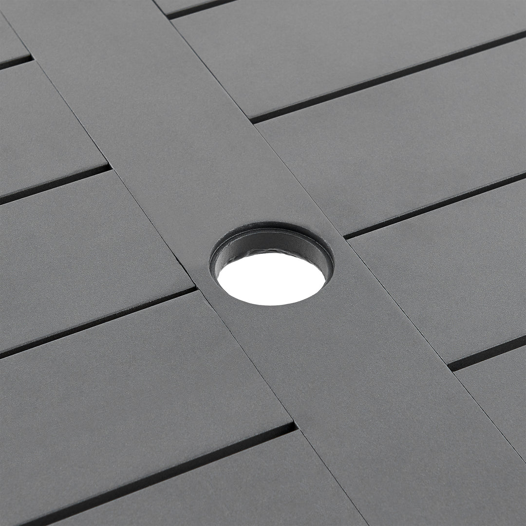 American Home Furniture Armen Living Zella Outdoor Patio 7 Piece Dining Set