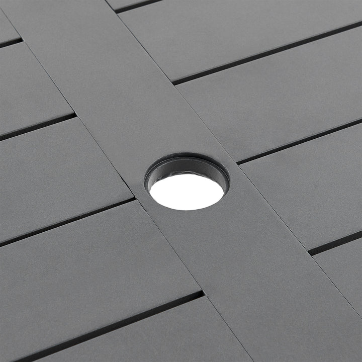 American Home Furniture Armen Living Zella Outdoor Patio 7 Piece Dining Set