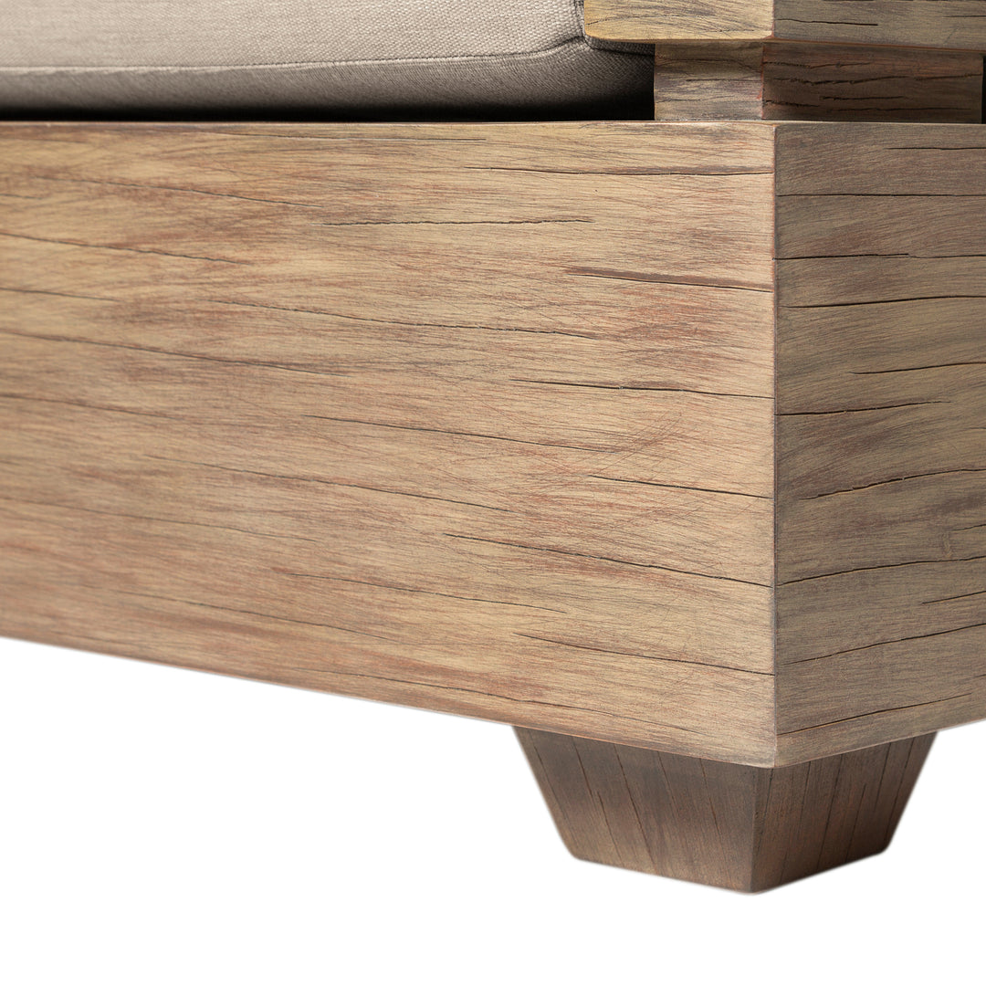 83"W x 30.5"D x 28"H / Brown/Light Brown