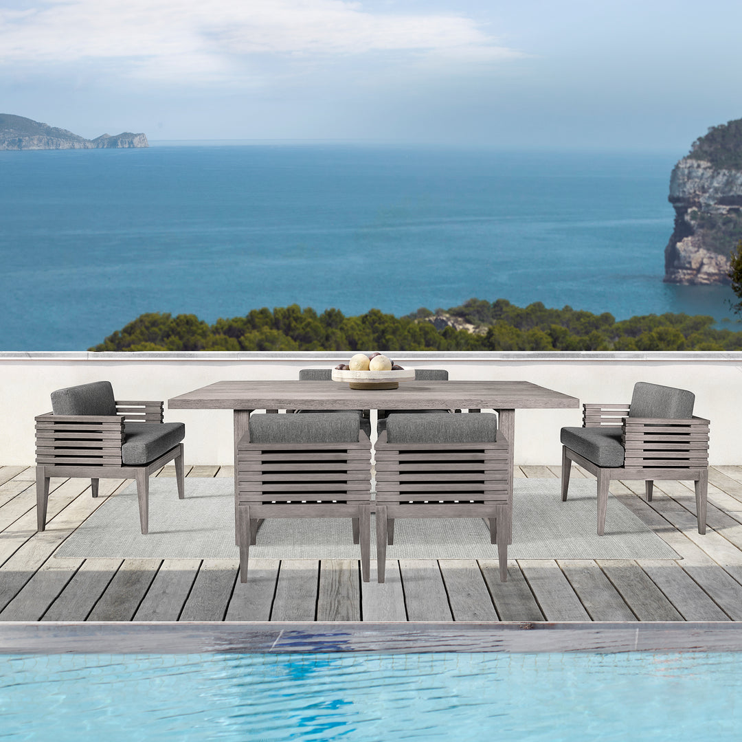 23"W x 24"D x 28"H / Gray/Light Gray