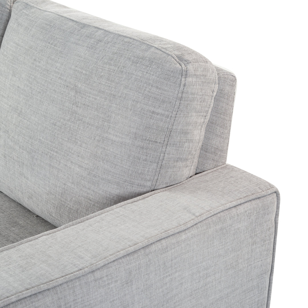 77"W x 31"D x 34"H / Light Grey