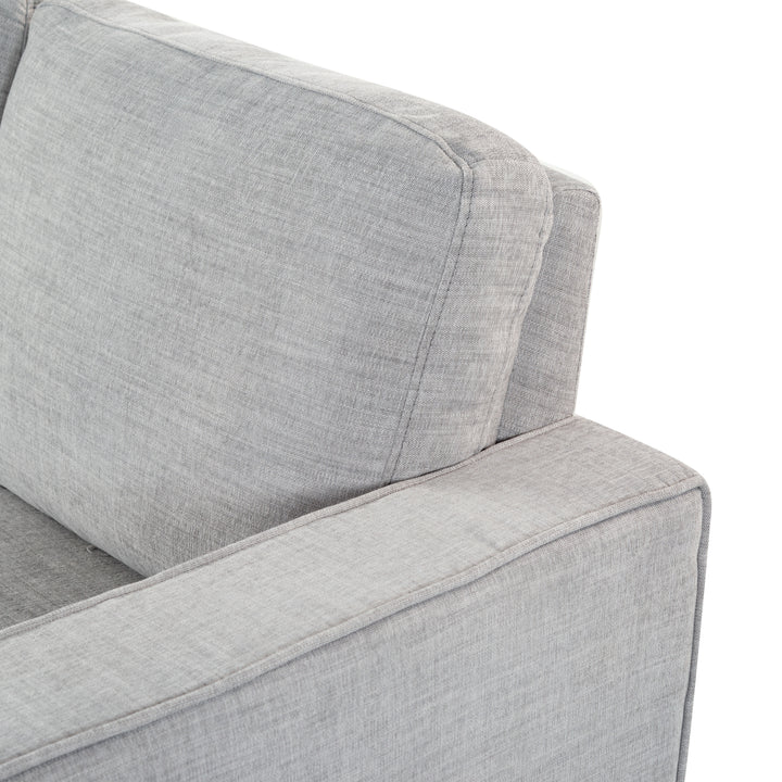 77"W x 31"D x 34"H / Light Grey