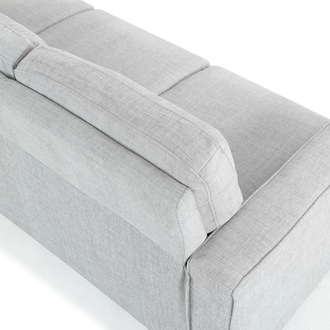 77"W x 31"D x 34"H / Light Grey