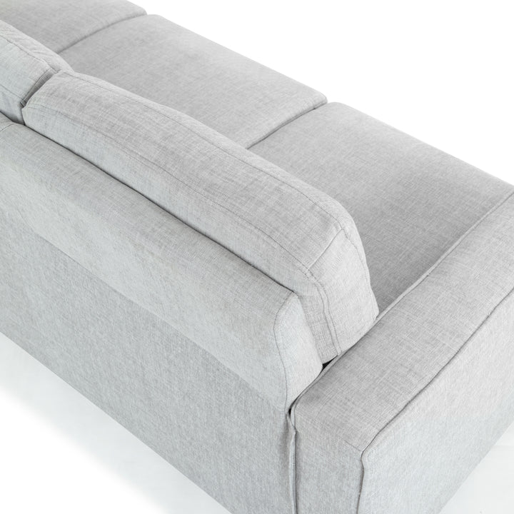 77"W x 31"D x 34"H / Light Grey