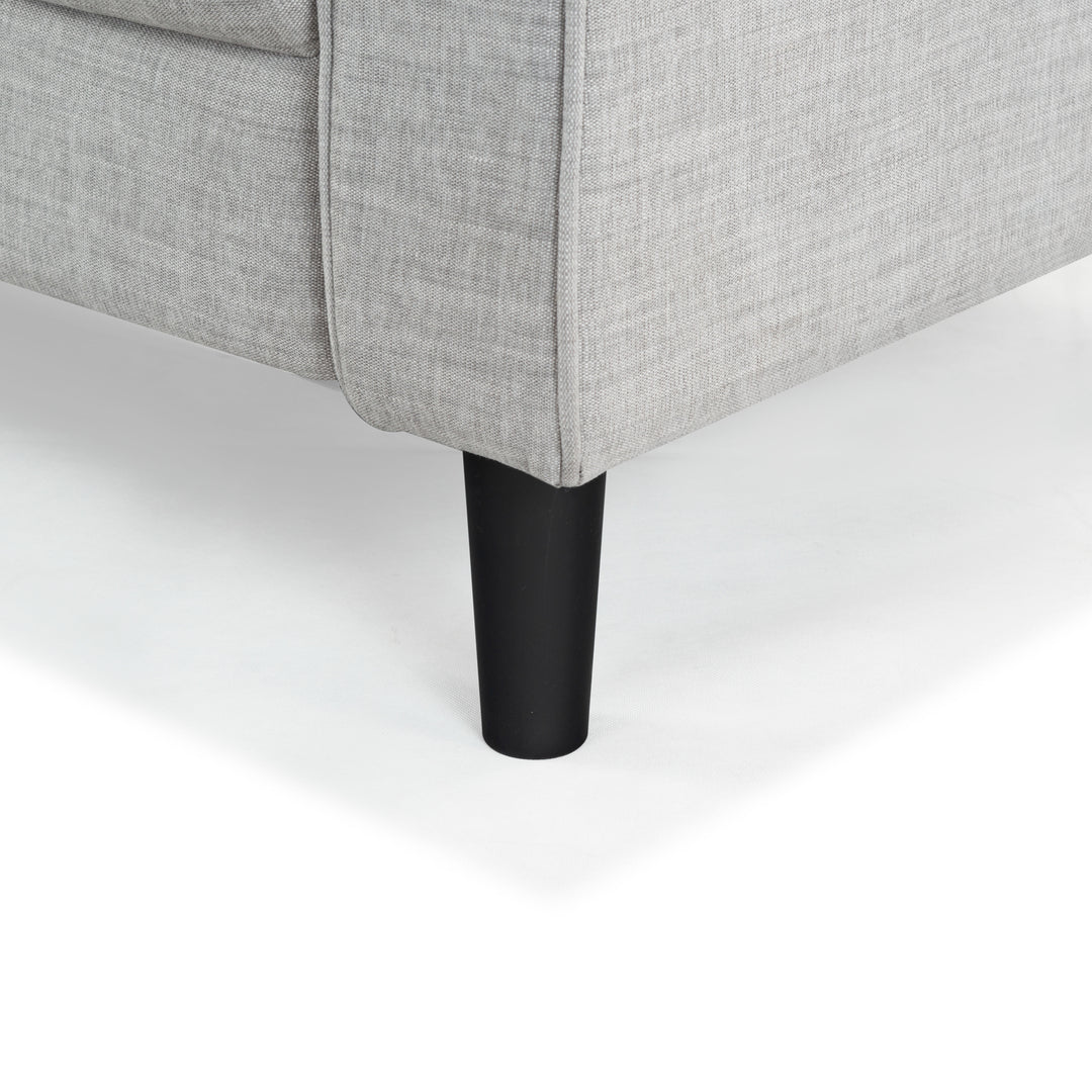 77"W x 31"D x 34"H / Light Grey