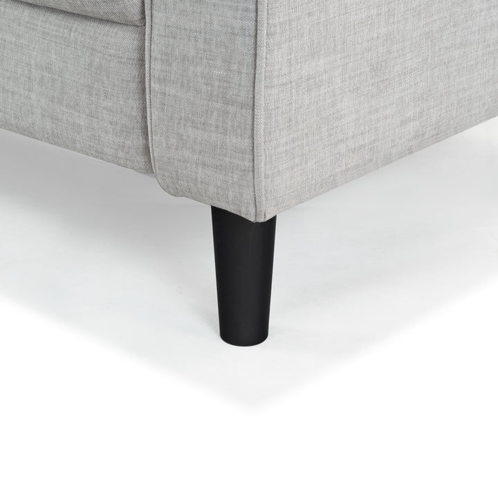 77"W x 31"D x 34"H / Light Grey